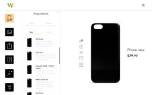 Screenshot of Kandi Custom Phone Case Designer